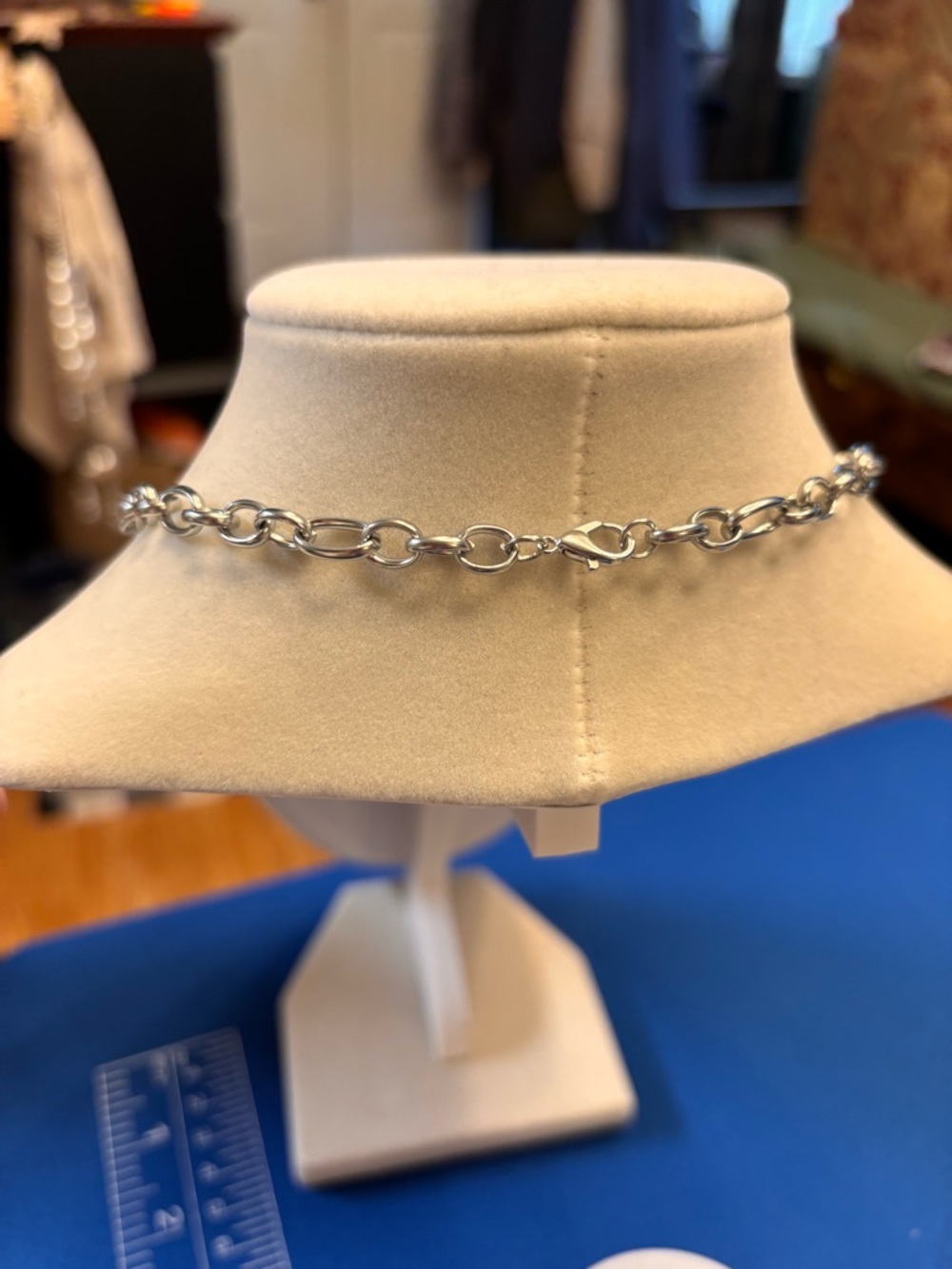 New longer Polished Silver-Link Necklace for Women - Classic Chain Style - Picture 5 of 9